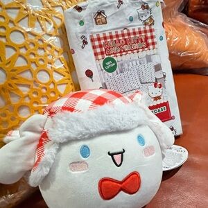 New Hello Kitty Red and White Plush Set